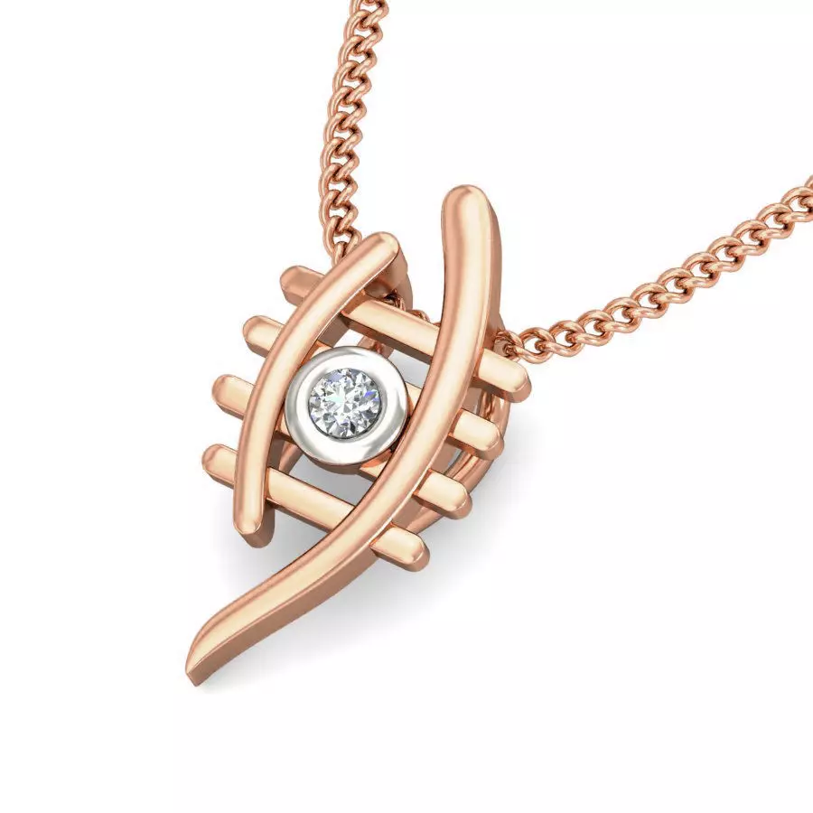 Light wt Diamond Charms Pendant 3dm stl render Detail 3D print model_0