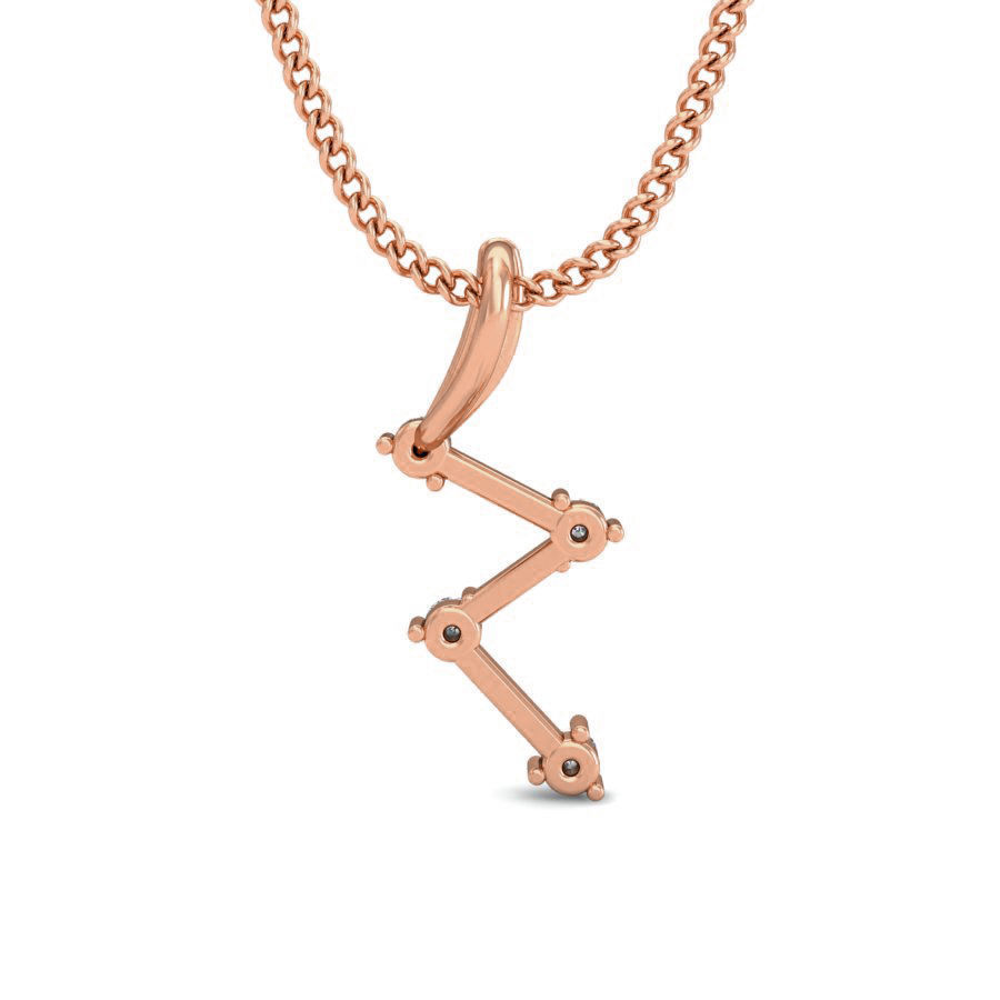 Light wt Diamond Charms Pendant 3dm stl render Detail 3D print model_4