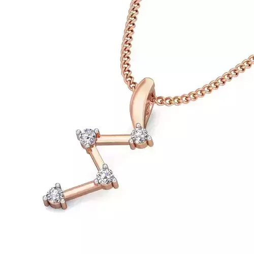 Light wt Diamond Charms Pendant 3dm stl render Detail 3D print model