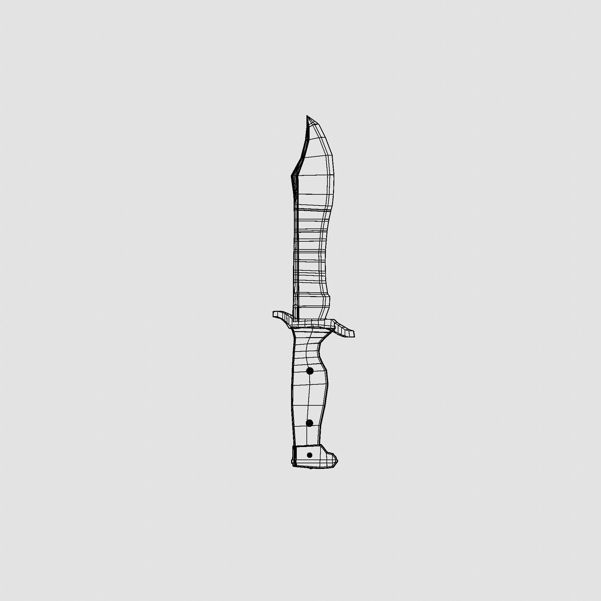 Bowie Knife CSGO Skin free VR / AR / low-poly 3D model | CGTrader