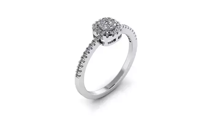 Jewelry Diamond Ring 3D Print Model