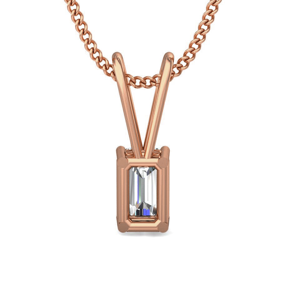 Solitaire Diamond Pendant 3dm stl render detail 3D print model_5