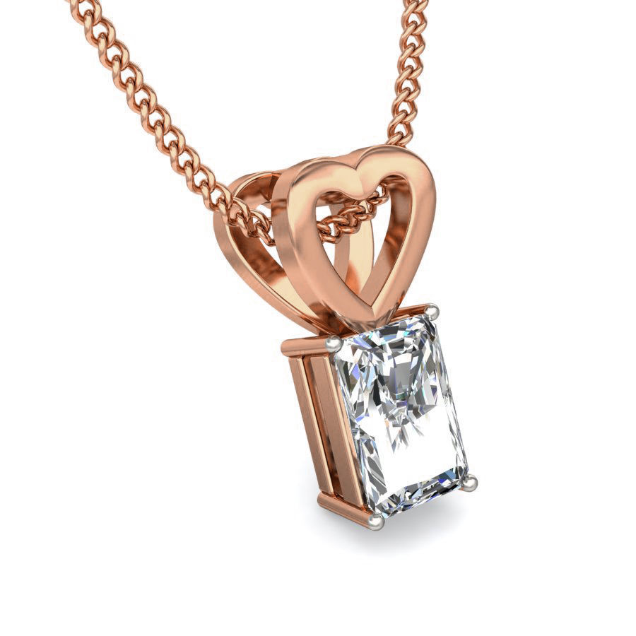 Solitaire Diamond Pendant 3dm stl render detail 3D print model_6