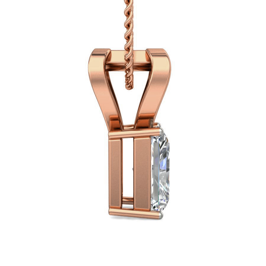 Solitaire Diamond Pendant 3dm stl render detail 3D print model_4