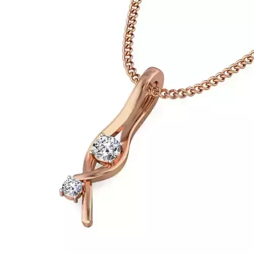 Light wt Diamond Charms Pendant 3dm stl render Detail