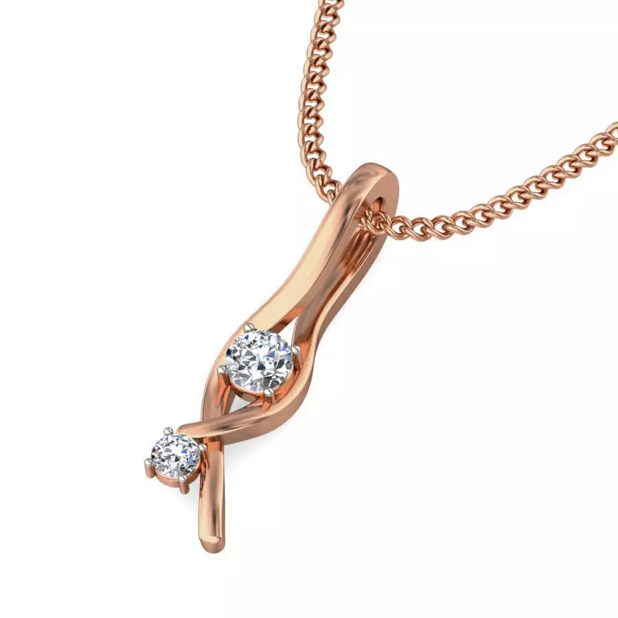 Light wt Diamond Charms Pendant 3dm stl render Detail 3D print model_0