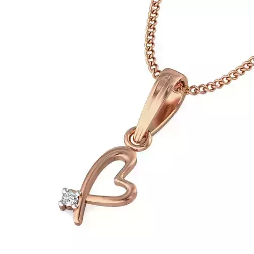 Light wt Diamond Charms Pendant 3dm stl render Detail