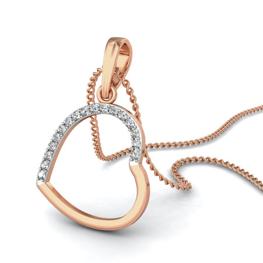 Light wt Diamond Charms Pendant 3dm stl render Detail 3D print model_5