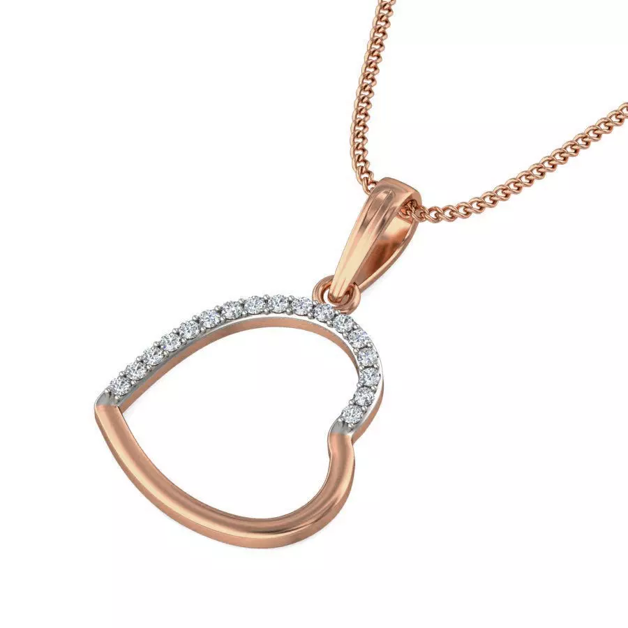 Light wt Diamond Charms Pendant 3dm stl render Detail 3D print model_0