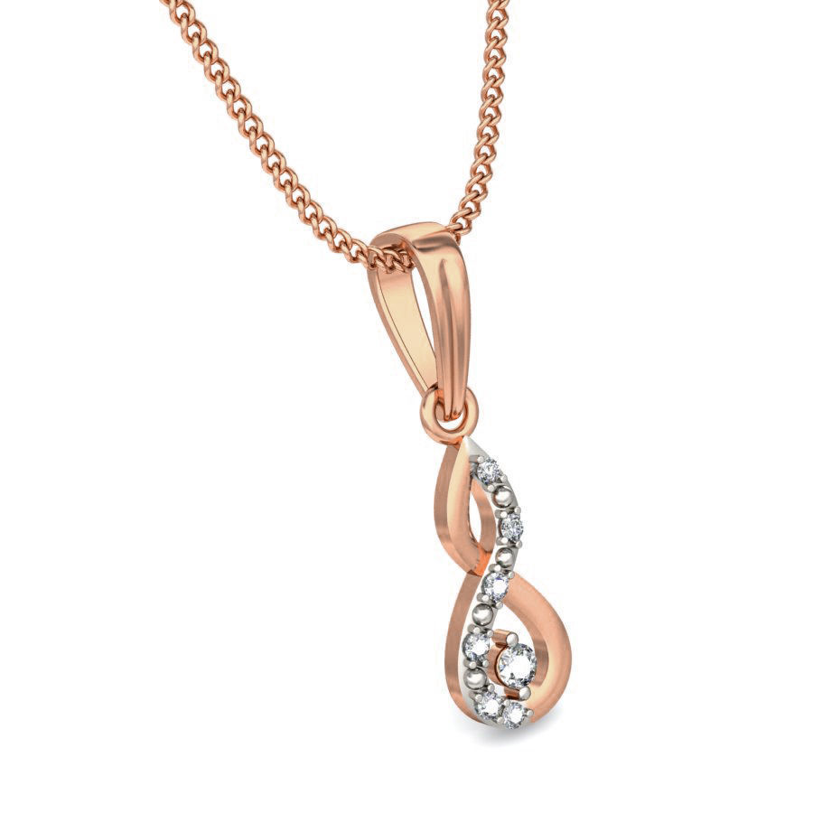 Light wt Diamond Charms Pendant 3dm stl render Detail 3D print model_4