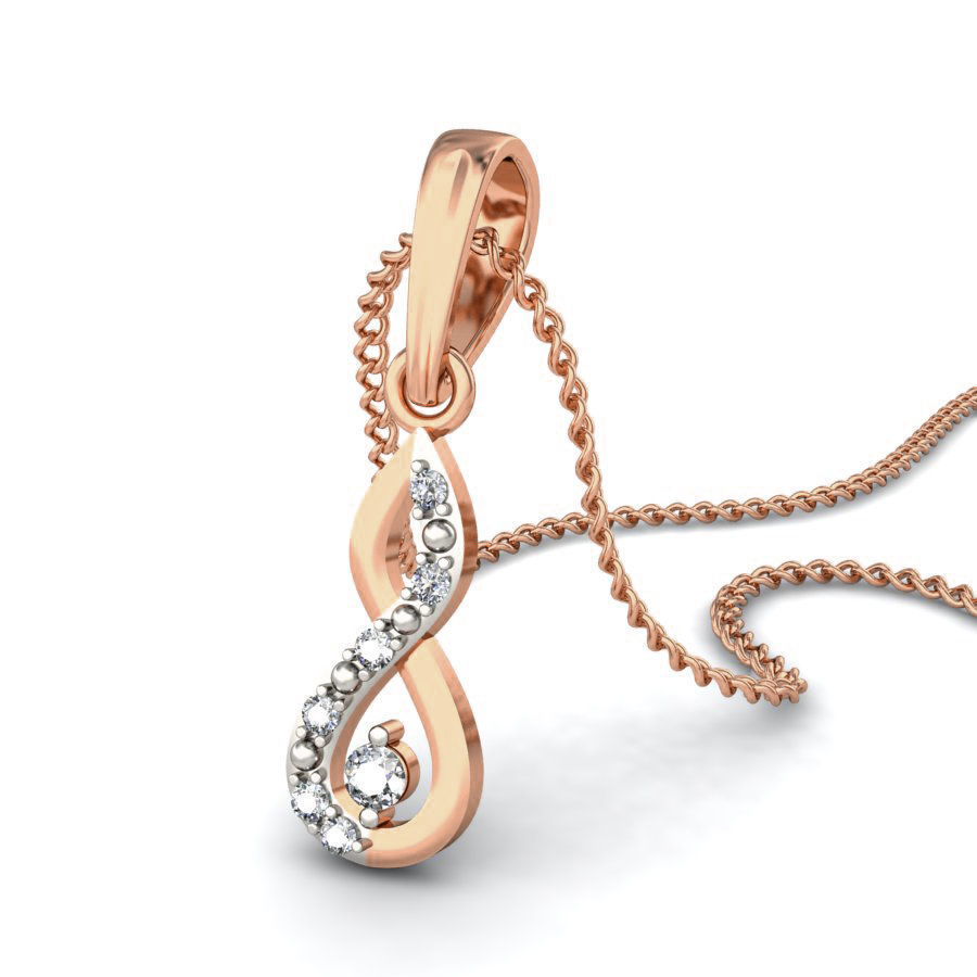 Light wt Diamond Charms Pendant 3dm stl render Detail 3D print model_5