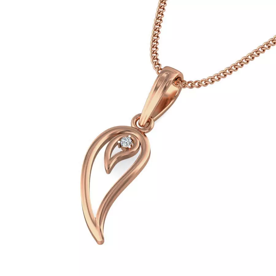 Light wt Diamond Charms Pendant 3dm stl render Detail 3D print model_0