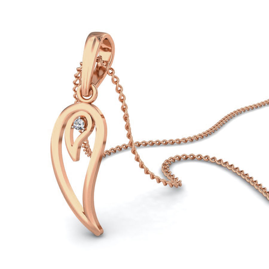 Light wt Diamond Charms Pendant 3dm stl render Detail 3D print model_5