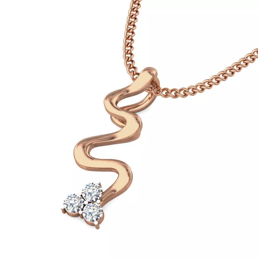 Light wt Diamond Charms Pendant 3dm stl render Detail 3D print model_0