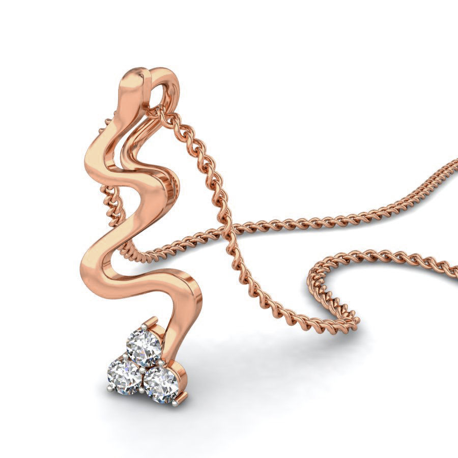 Light wt Diamond Charms Pendant 3dm stl render Detail 3D print model_5