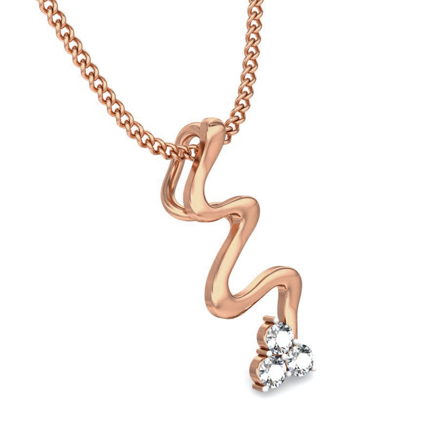 Light wt Diamond Charms Pendant 3dm stl render Detail 3D print model_4