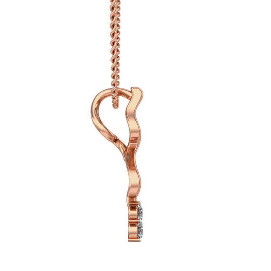 Light wt Diamond Charms Pendant 3dm stl render Detail 3D print model_2