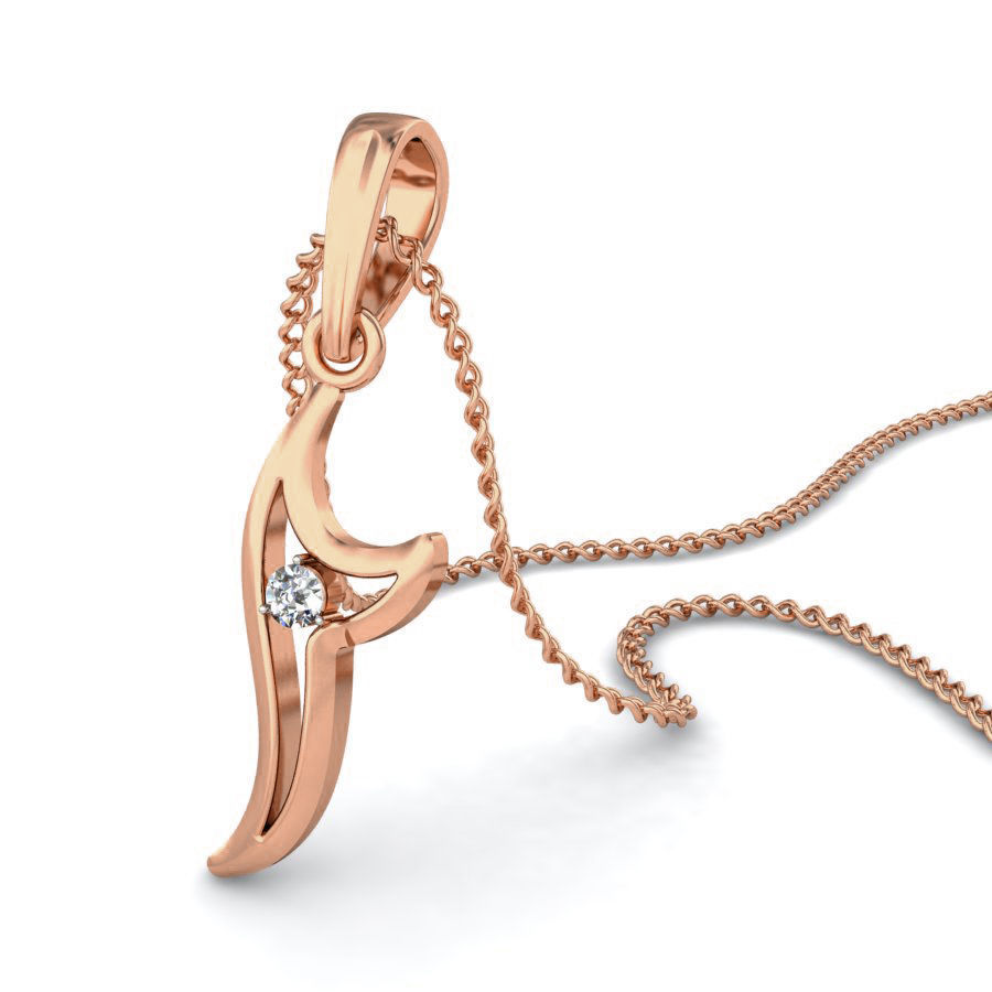 Light wt Diamond Charms Pendant 3dm stl render Detail 3D print model_5