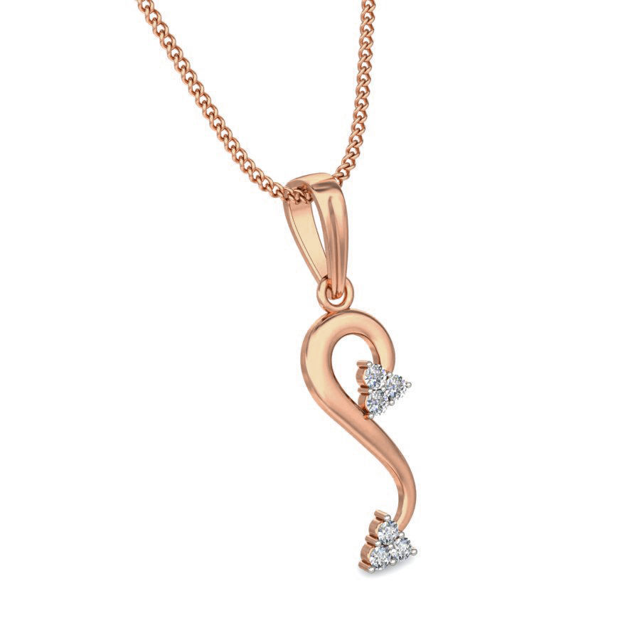 Light wt Diamond Charms Pendant 3dm stl render Detail 3D print model_4