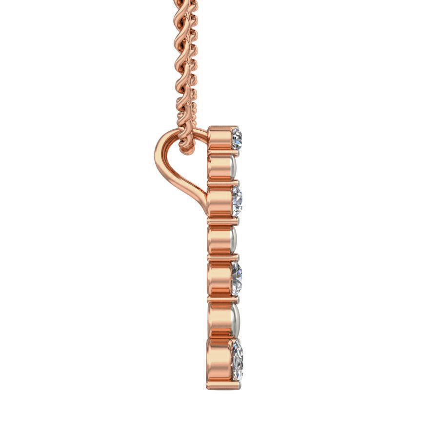 Light wt Diamond Charms Pendant 3dm stl render Detail 3D print model_2