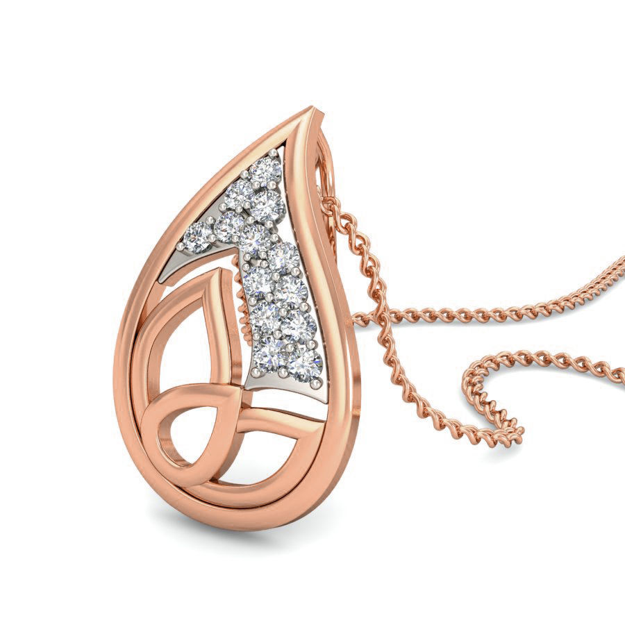 Light wt Diamond Charms Pendant 3dm stl render Detail 3D print model_8