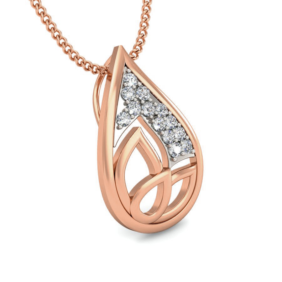 Light wt Diamond Charms Pendant 3dm stl render Detail 3D print model_5