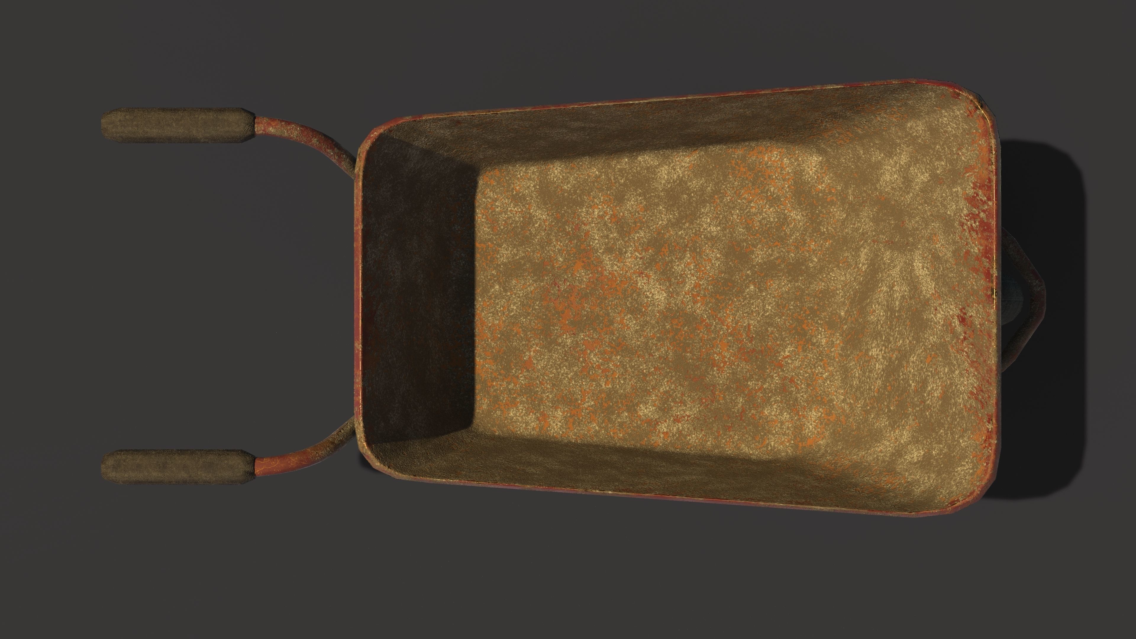 3D REALISTIC WHEEL BARROW MODELLING ONLY THREE THOUSAND POLYGON Low-poly 3D model_8