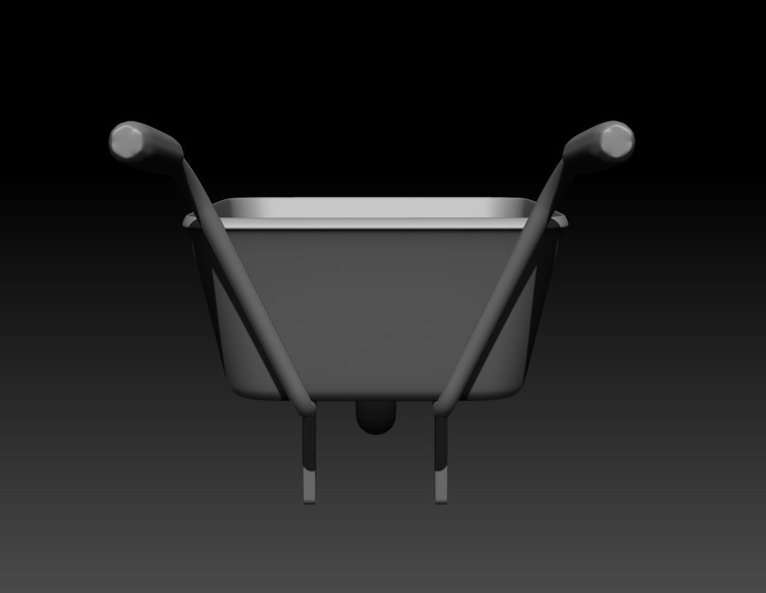 3D REALISTIC WHEEL BARROW MODELLING ONLY THREE THOUSAND POLYGON Low-poly 3D model_13