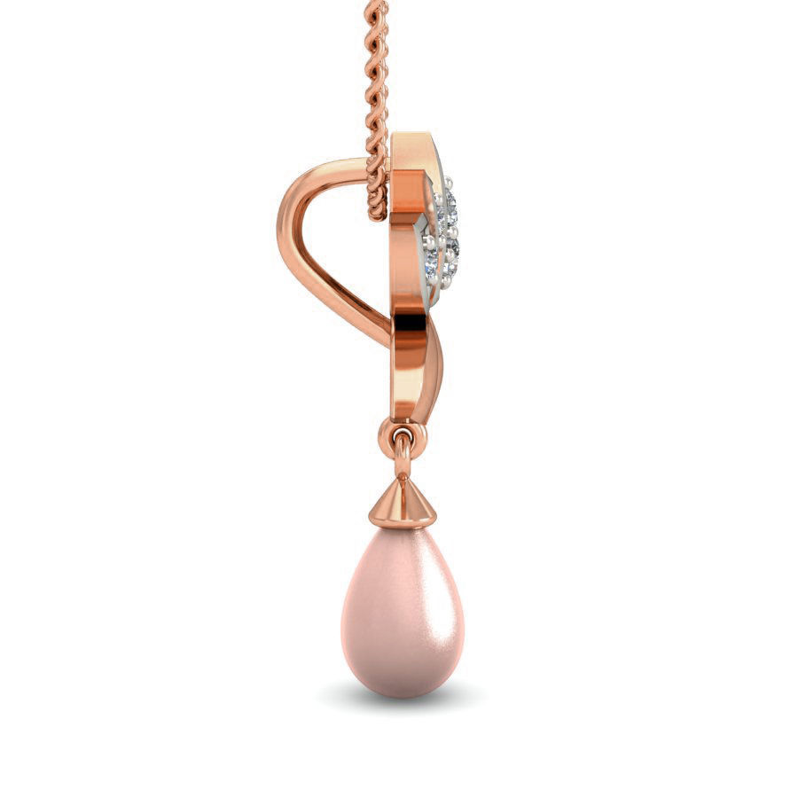 Light wt Lotus Diamond Charms Pendant 3dm stl render Detail 3D print model_3