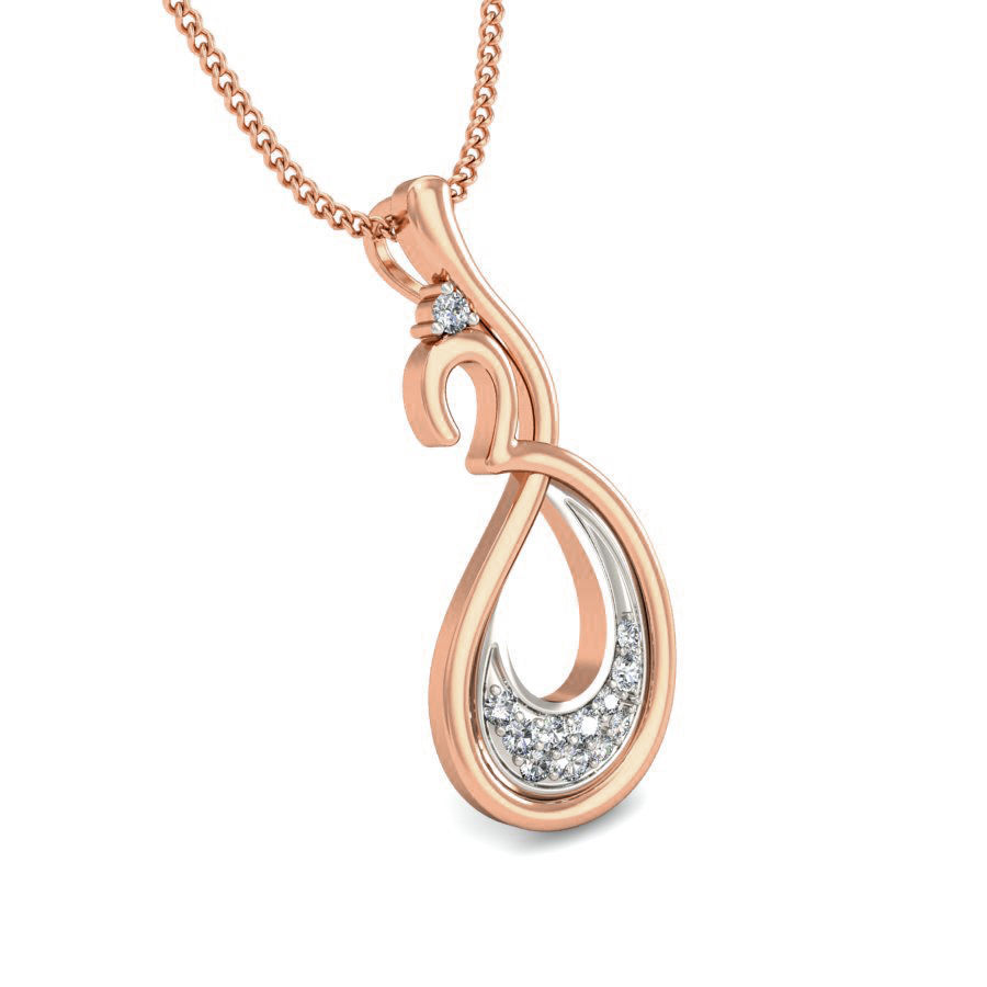 Light wt Diamond Charms Pendant 3dm stl render Detail 3D print model_4