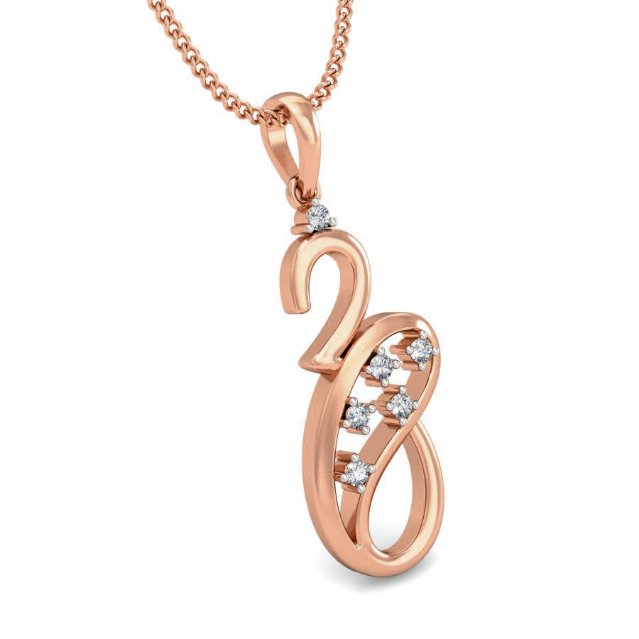 Light wt Diamond Charms Pendant 3dm stl render Detail 3D print model_4