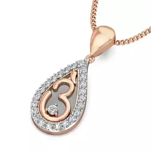 Light wt Diamond Charms Pendant 3dm stl render Detail