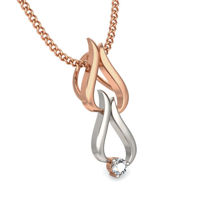 Light wt Diamond Charms Pendant 3dm stl render Detail 3D print model_4