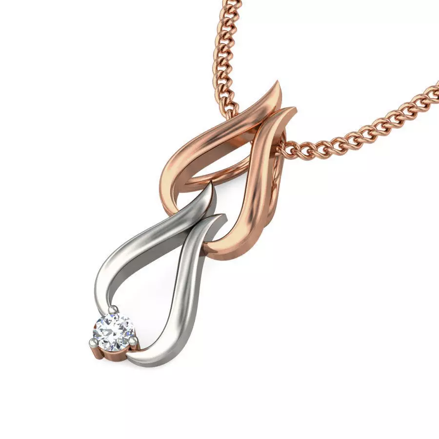 Light wt Diamond Charms Pendant 3dm stl render Detail 3D print model_0