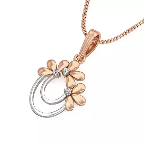 Light wt Diamond Charms Pendant 3dm stl render Detail