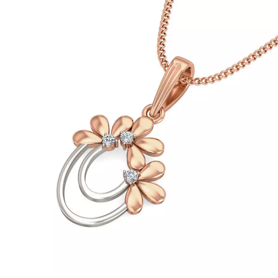 Light wt Diamond Charms Pendant 3dm stl render Detail 3D print model_0