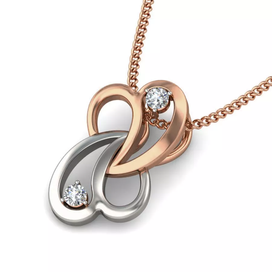 Light wt Diamond Charms Pendant 3dm stl render Detail 3D print model_0