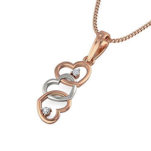 Light wt Heart Diamond Charms Pendant 3dm stl render Detail 3D print model