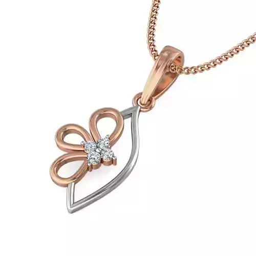 Light wt Diamond Charms Pendant 3dm stl render Detail