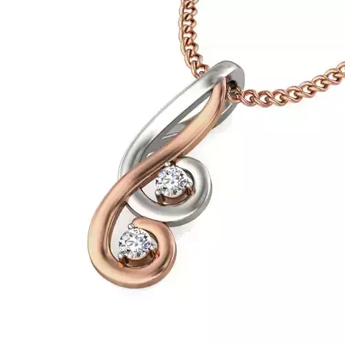 Light wt Diamond Charms Pendant 3dm stl render Detail