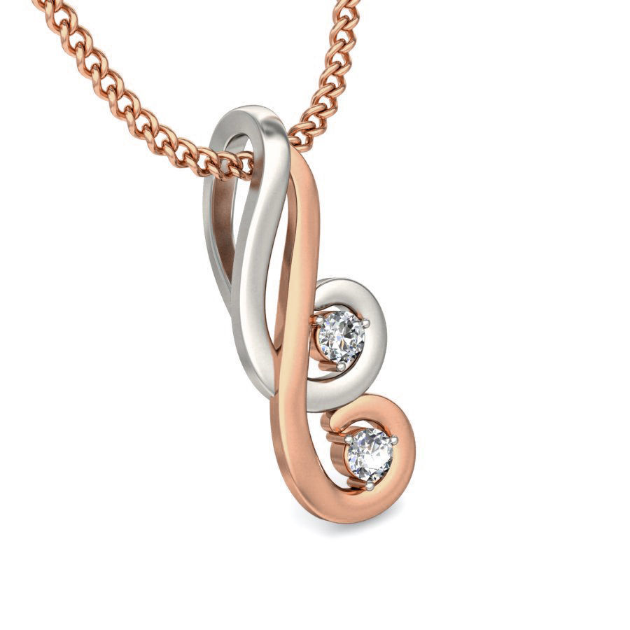 Light wt Diamond Charms Pendant 3dm stl render Detail 3D print model_4