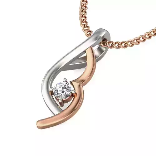Light wt Diamond Charms Pendant 3dm stl render Detail