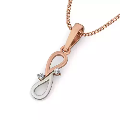 Light wt Diamond Charms Pendant 3dm stl render Detail