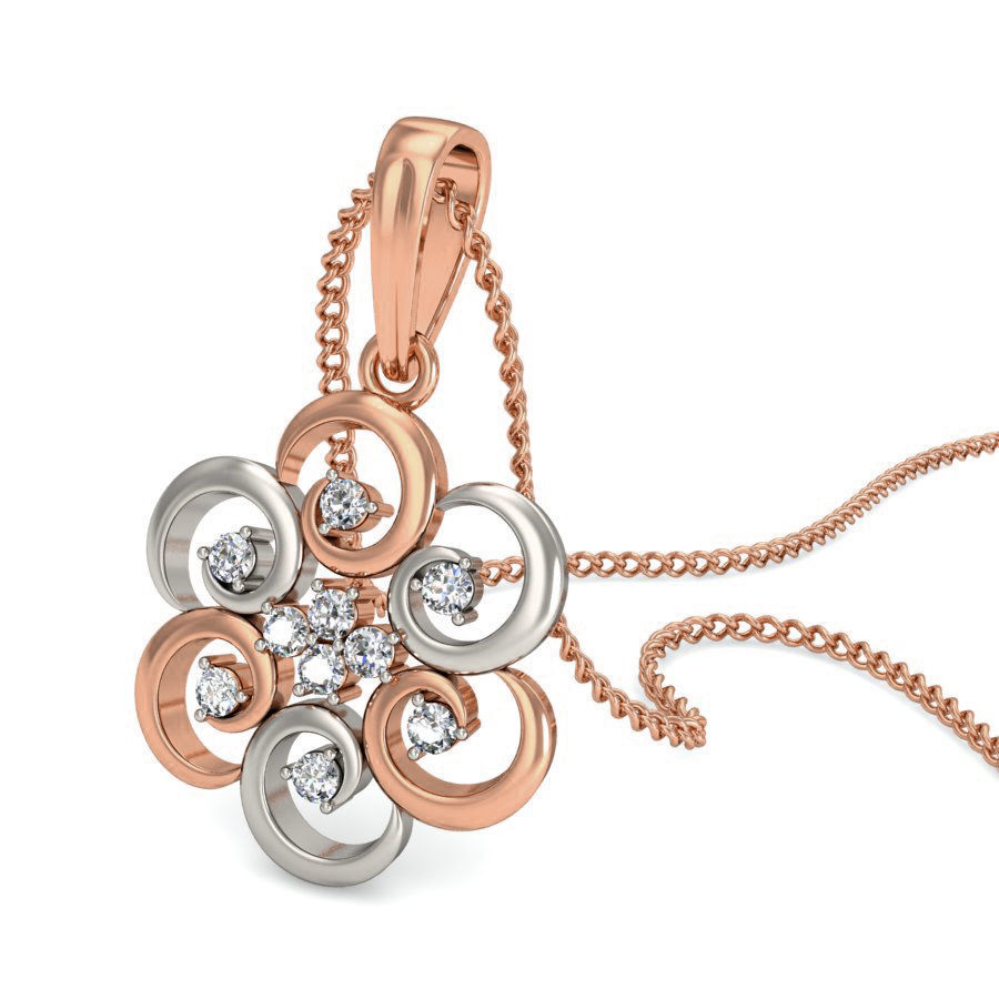 Light wt Diamond Charms Pendant 3dm stl render Detail 3D print model_7