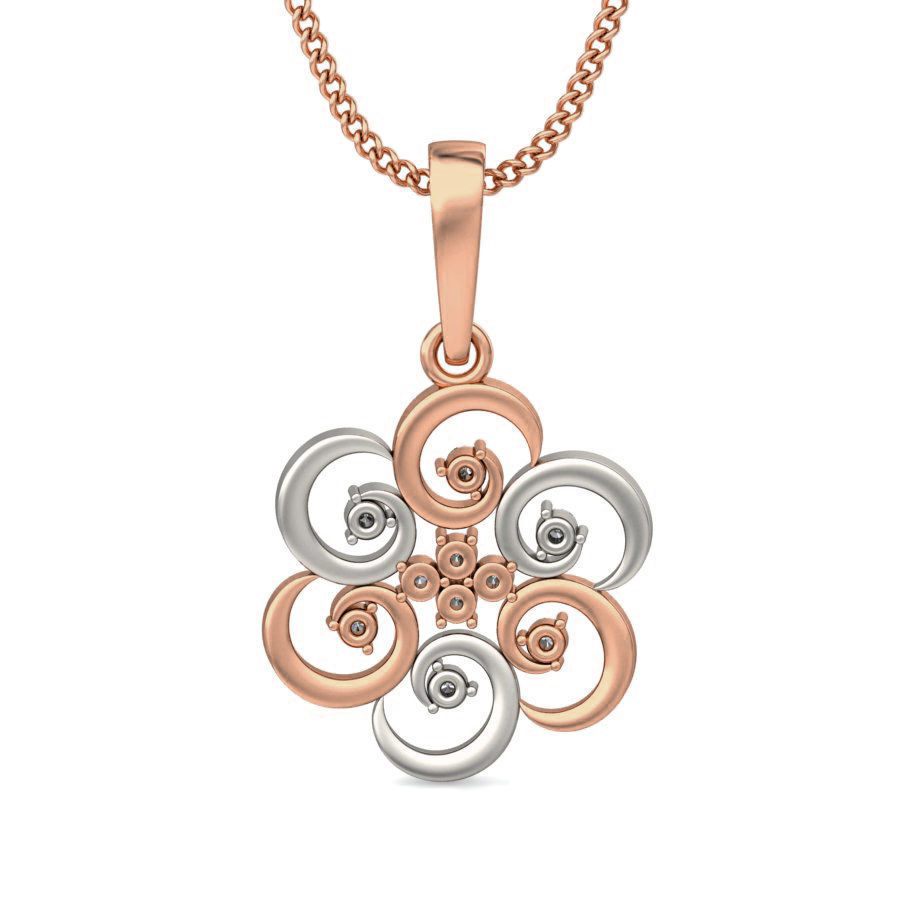 Light wt Diamond Charms Pendant 3dm stl render Detail 3D print model_4