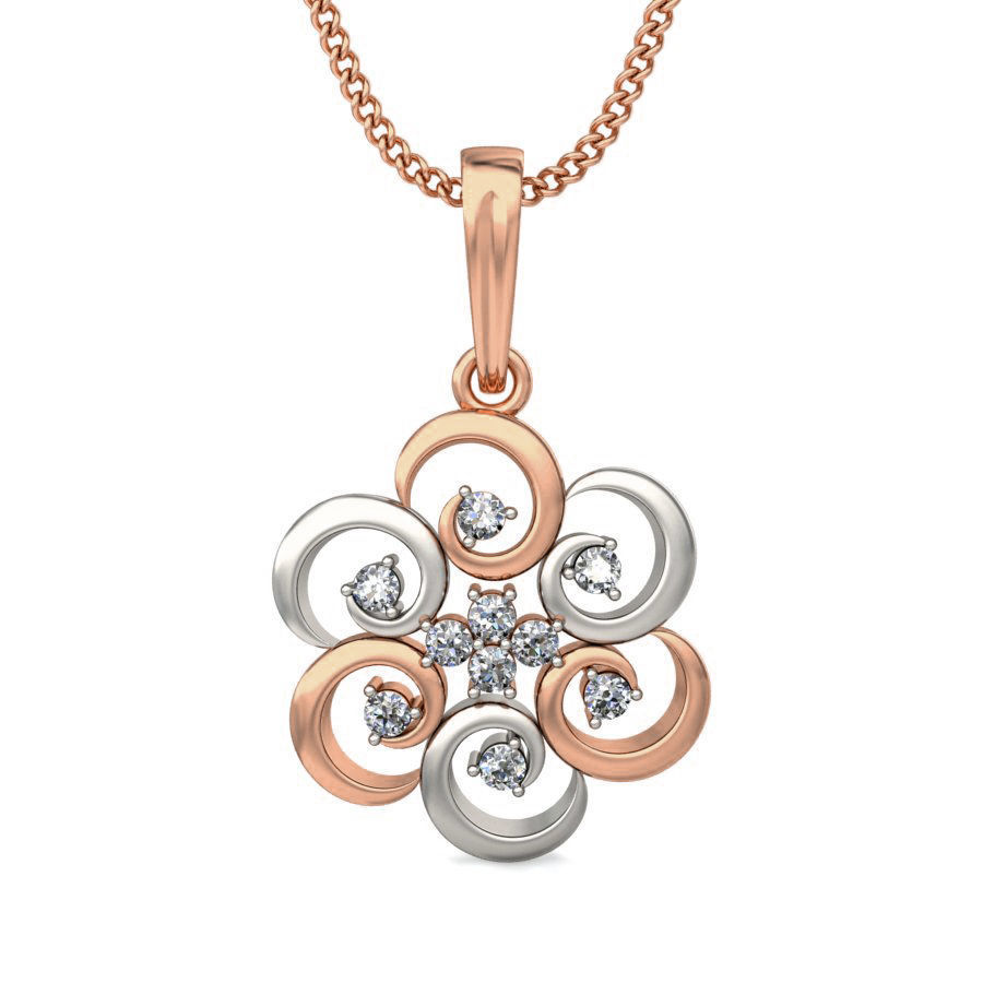 Light wt Diamond Charms Pendant 3dm stl render Detail 3D print model_1