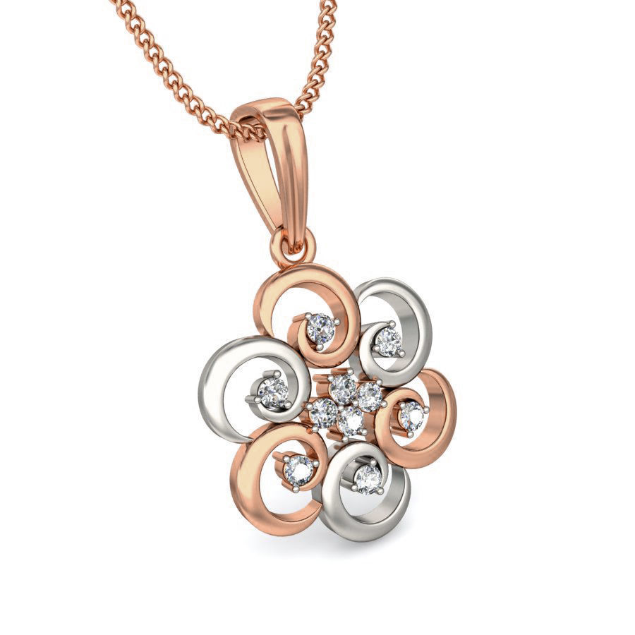 Light wt Diamond Charms Pendant 3dm stl render Detail 3D print model_5