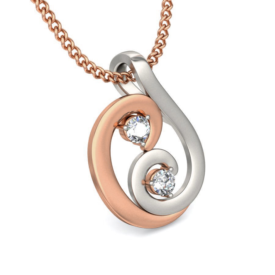 Light wt Diamond Charms Pendant 3dm stl render Detail 3D print model_4