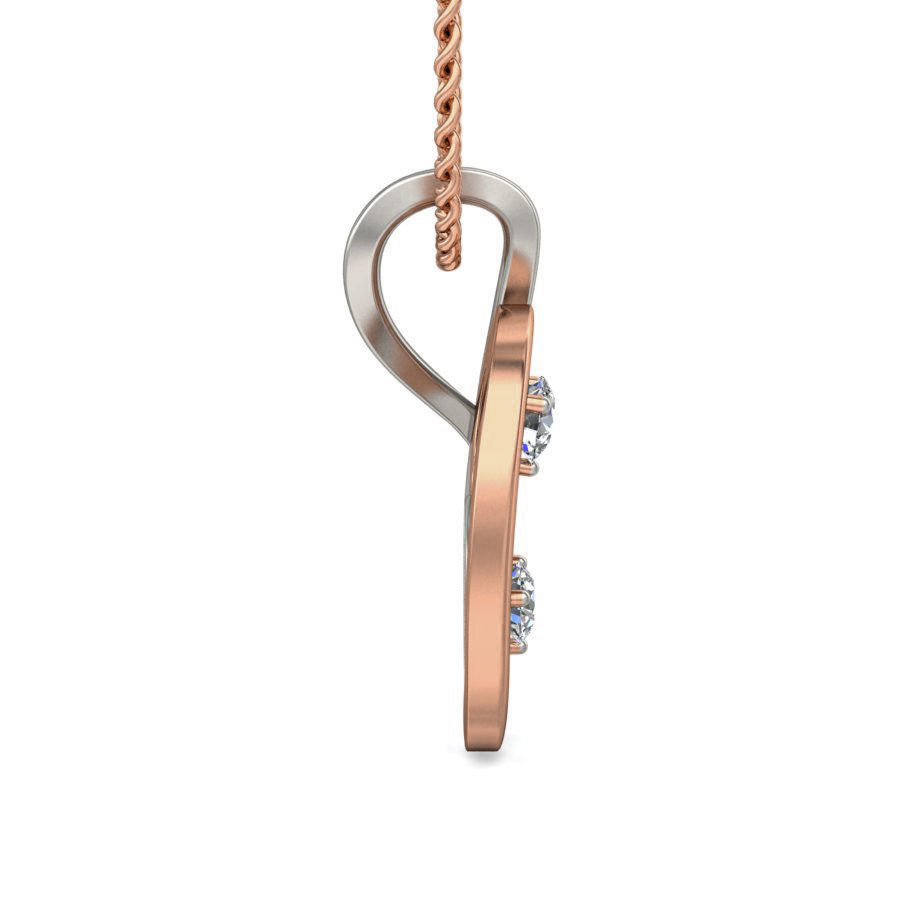 Light wt Diamond Charms Pendant 3dm stl render Detail 3D print model_2