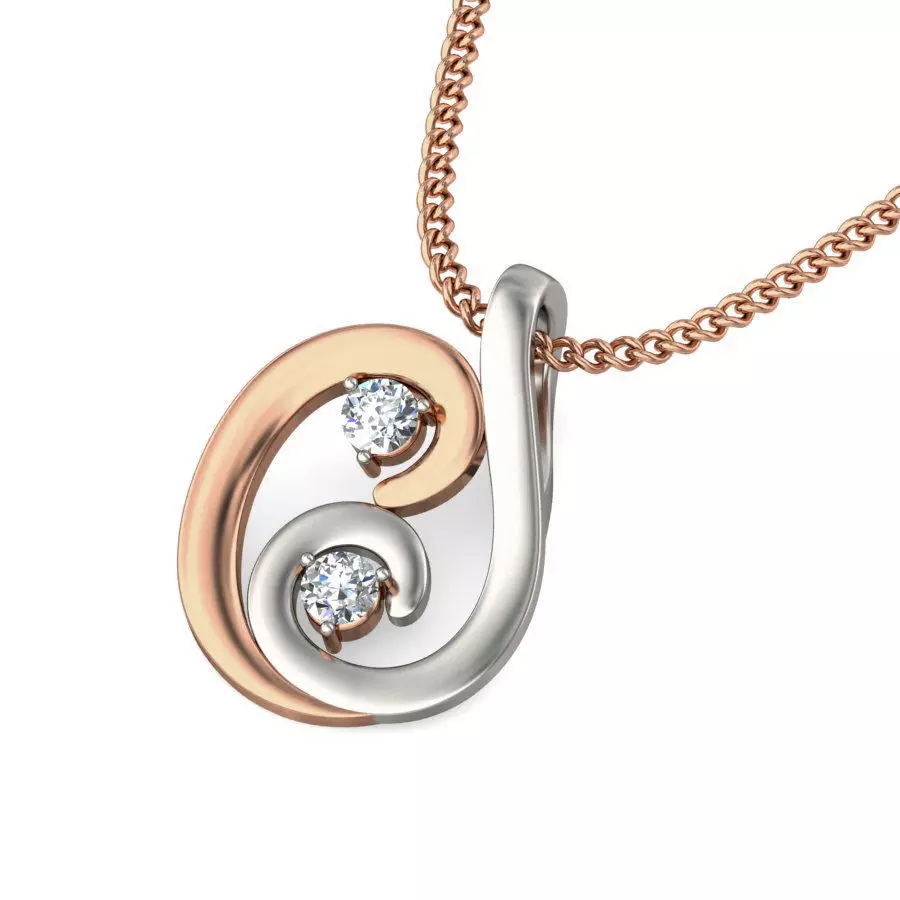 Light wt Diamond Charms Pendant 3dm stl render Detail 3D print model_0